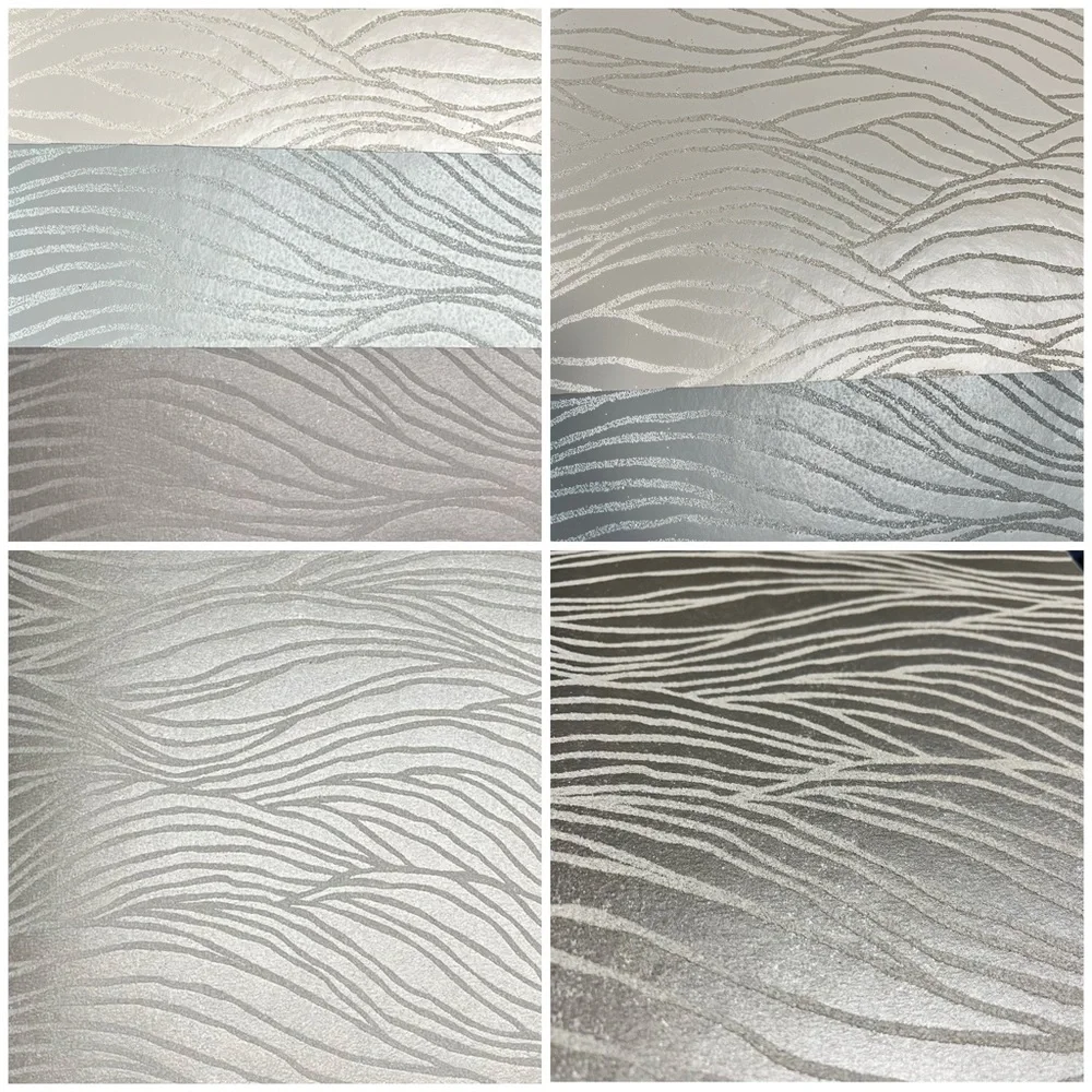 18 Large Crafts Wallpaper Sheets Inspired By The Ocean- Waves & Shells - DIY